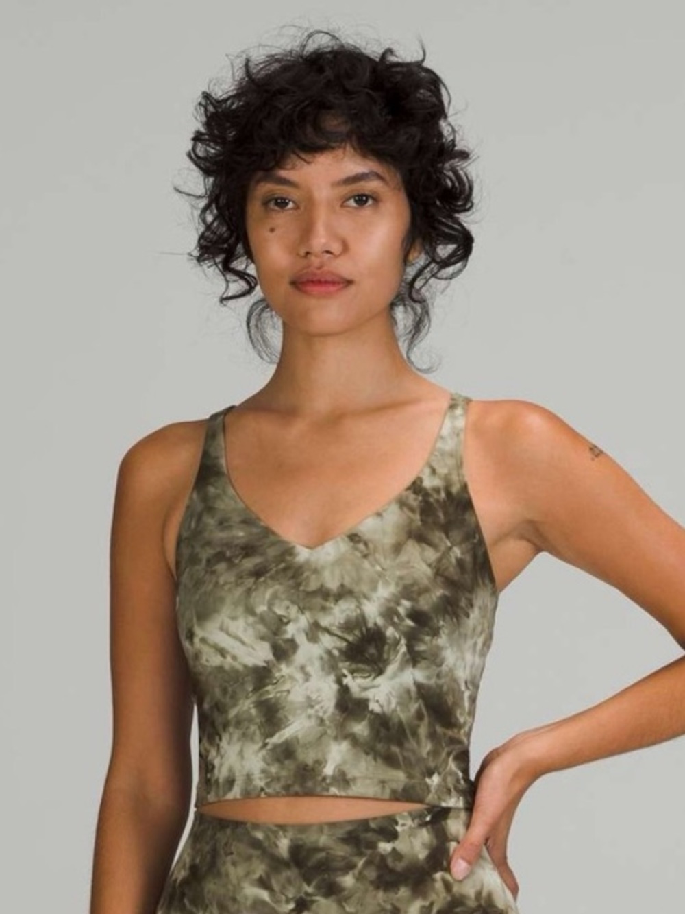 lululemon athletica Green Tie-Dye Align Tank